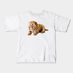 Shar Pei Cute Puppy Dog Kids T-Shirt